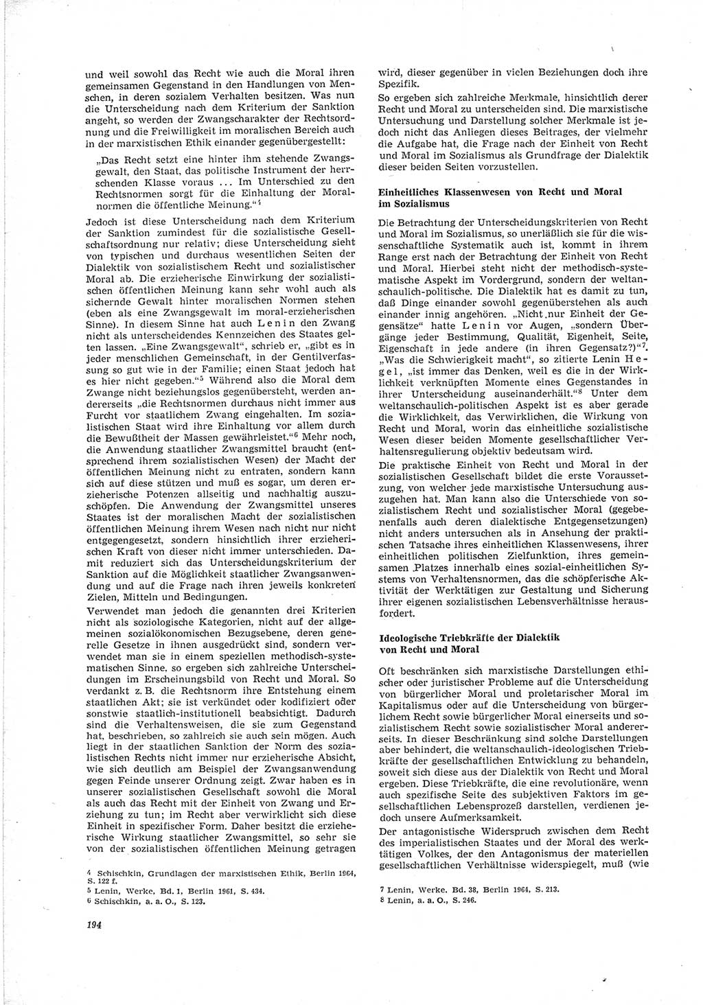 Neue Justiz (NJ), Zeitschrift für Recht und Rechtswissenschaft [Deutsche Demokratische Republik (DDR)], 23. Jahrgang 1969, Seite 194 (NJ DDR 1969, S. 194)