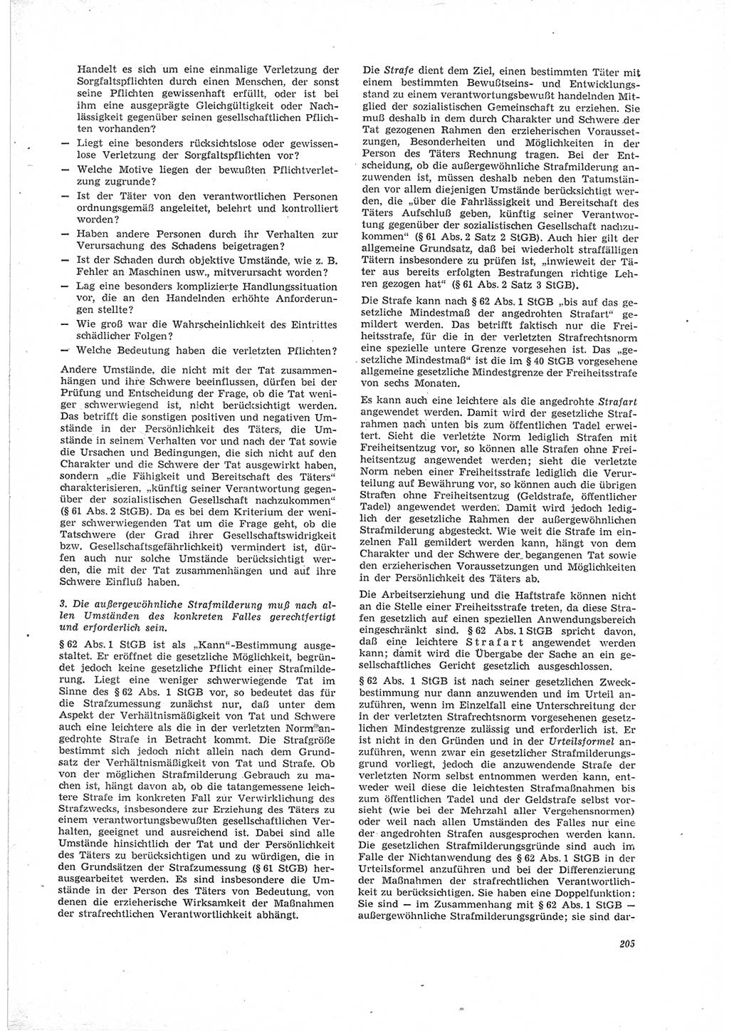 Neue Justiz (NJ), Zeitschrift für Recht und Rechtswissenschaft [Deutsche Demokratische Republik (DDR)], 23. Jahrgang 1969, Seite 205 (NJ DDR 1969, S. 205)