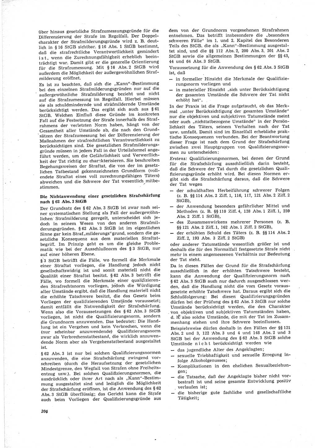 Neue Justiz (NJ), Zeitschrift für Recht und Rechtswissenschaft [Deutsche Demokratische Republik (DDR)], 23. Jahrgang 1969, Seite 206 (NJ DDR 1969, S. 206)