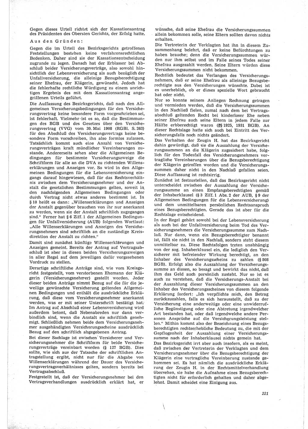 Neue Justiz (NJ), Zeitschrift für Recht und Rechtswissenschaft [Deutsche Demokratische Republik (DDR)], 23. Jahrgang 1969, Seite 221 (NJ DDR 1969, S. 221)