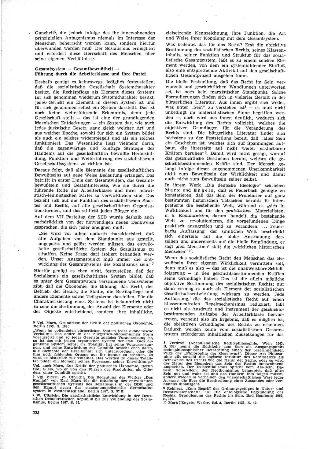 Neue Justiz (NJ), Zeitschrift für Recht und Rechtswissenschaft [Deutsche Demokratische Republik (DDR)], 23. Jahrgang 1969, Seite 228 (NJ DDR 1969, S. 228)