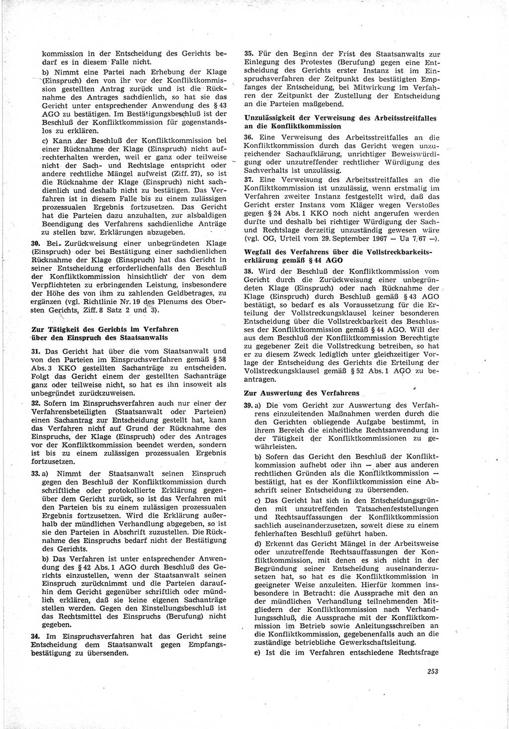 Neue Justiz (NJ), Zeitschrift für Recht und Rechtswissenschaft [Deutsche Demokratische Republik (DDR)], 23. Jahrgang 1969, Seite 253 (NJ DDR 1969, S. 253)