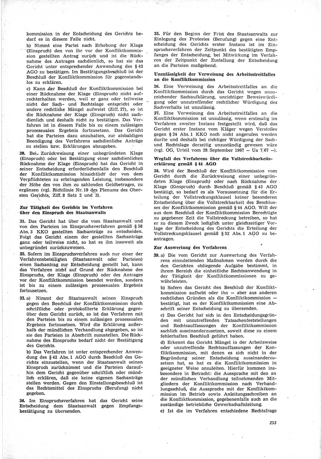 Neue Justiz (NJ), Zeitschrift für Recht und Rechtswissenschaft [Deutsche Demokratische Republik (DDR)], 23. Jahrgang 1969, Seite 253 (NJ DDR 1969, S. 253)