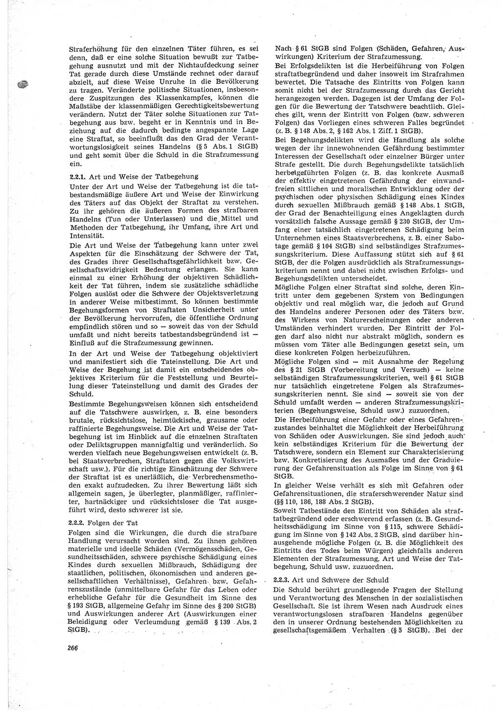 Neue Justiz (NJ), Zeitschrift für Recht und Rechtswissenschaft [Deutsche Demokratische Republik (DDR)], 23. Jahrgang 1969, Seite 266 (NJ DDR 1969, S. 266)