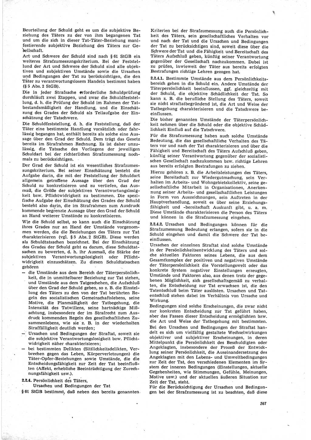Neue Justiz (NJ), Zeitschrift für Recht und Rechtswissenschaft [Deutsche Demokratische Republik (DDR)], 23. Jahrgang 1969, Seite 267 (NJ DDR 1969, S. 267)