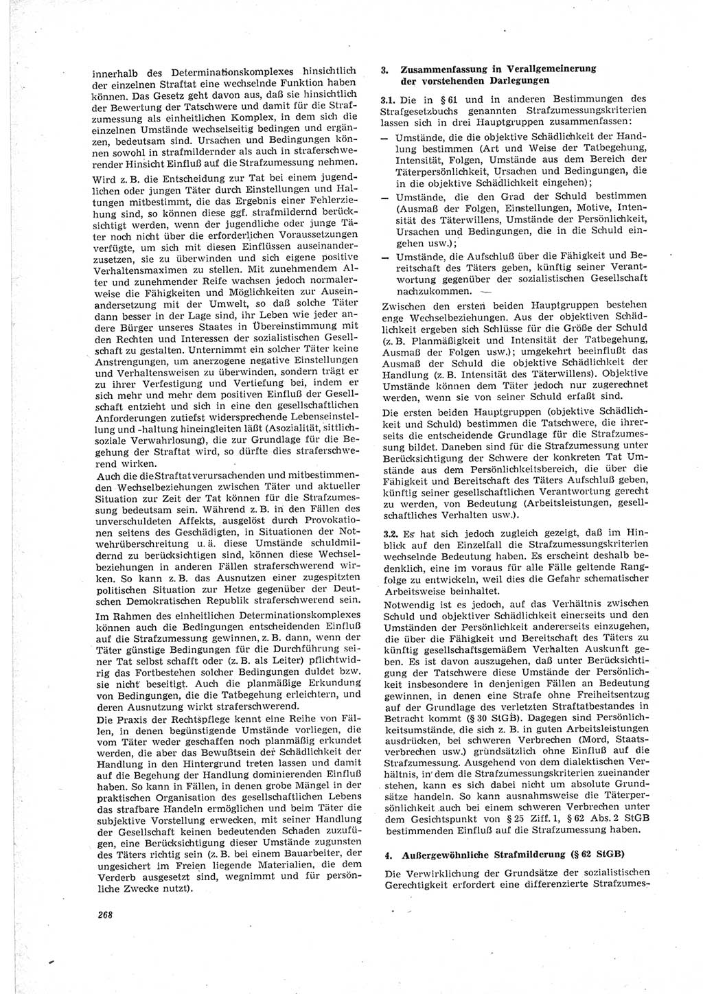 Neue Justiz (NJ), Zeitschrift für Recht und Rechtswissenschaft [Deutsche Demokratische Republik (DDR)], 23. Jahrgang 1969, Seite 268 (NJ DDR 1969, S. 268)