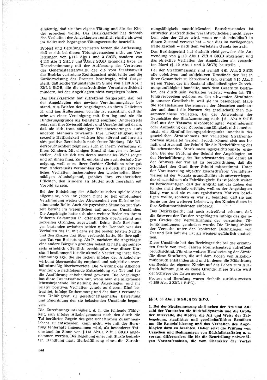 Neue Justiz (NJ), Zeitschrift für Recht und Rechtswissenschaft [Deutsche Demokratische Republik (DDR)], 23. Jahrgang 1969, Seite 284 (NJ DDR 1969, S. 284)