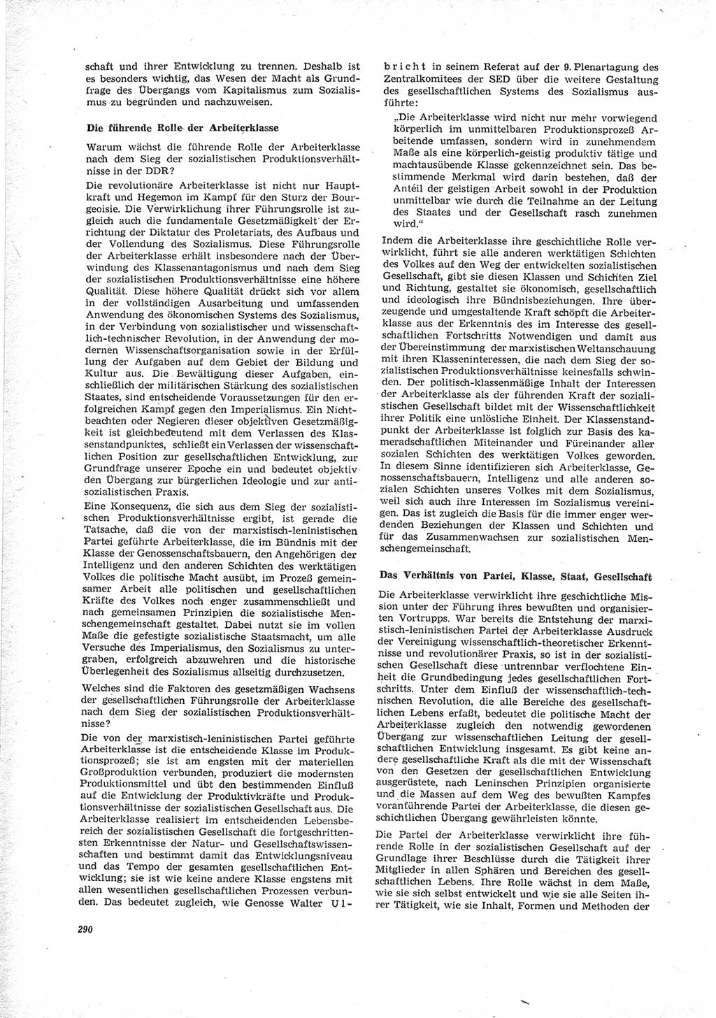 Neue Justiz (NJ), Zeitschrift für Recht und Rechtswissenschaft [Deutsche Demokratische Republik (DDR)], 23. Jahrgang 1969, Seite 290 (NJ DDR 1969, S. 290)