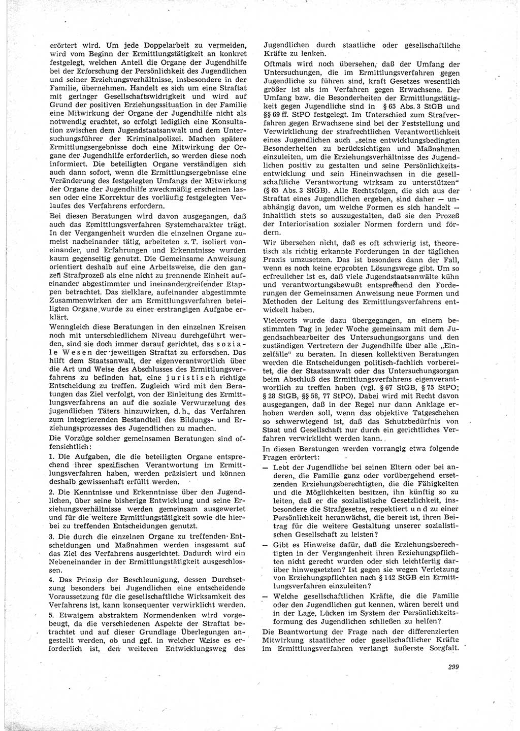 Neue Justiz (NJ), Zeitschrift für Recht und Rechtswissenschaft [Deutsche Demokratische Republik (DDR)], 23. Jahrgang 1969, Seite 299 (NJ DDR 1969, S. 299)