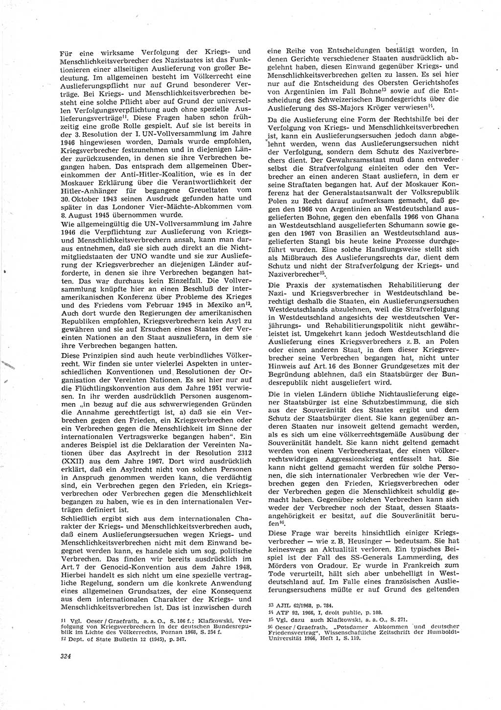 Neue Justiz (NJ), Zeitschrift für Recht und Rechtswissenschaft [Deutsche Demokratische Republik (DDR)], 23. Jahrgang 1969, Seite 324 (NJ DDR 1969, S. 324)