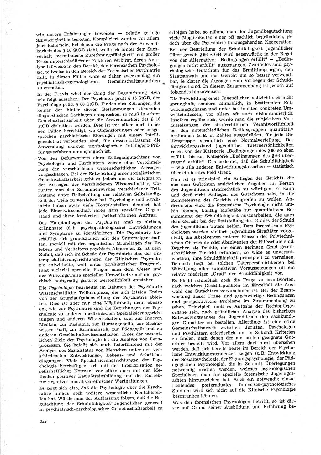 Neue Justiz (NJ), Zeitschrift für Recht und Rechtswissenschaft [Deutsche Demokratische Republik (DDR)], 23. Jahrgang 1969, Seite 332 (NJ DDR 1969, S. 332)