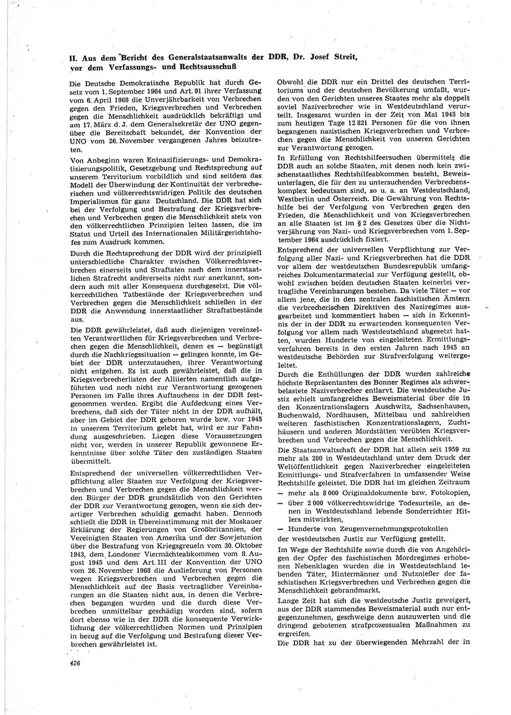 Neue Justiz (NJ), Zeitschrift für Recht und Rechtswissenschaft [Deutsche Demokratische Republik (DDR)], 23. Jahrgang 1969, Seite 426 (NJ DDR 1969, S. 426)