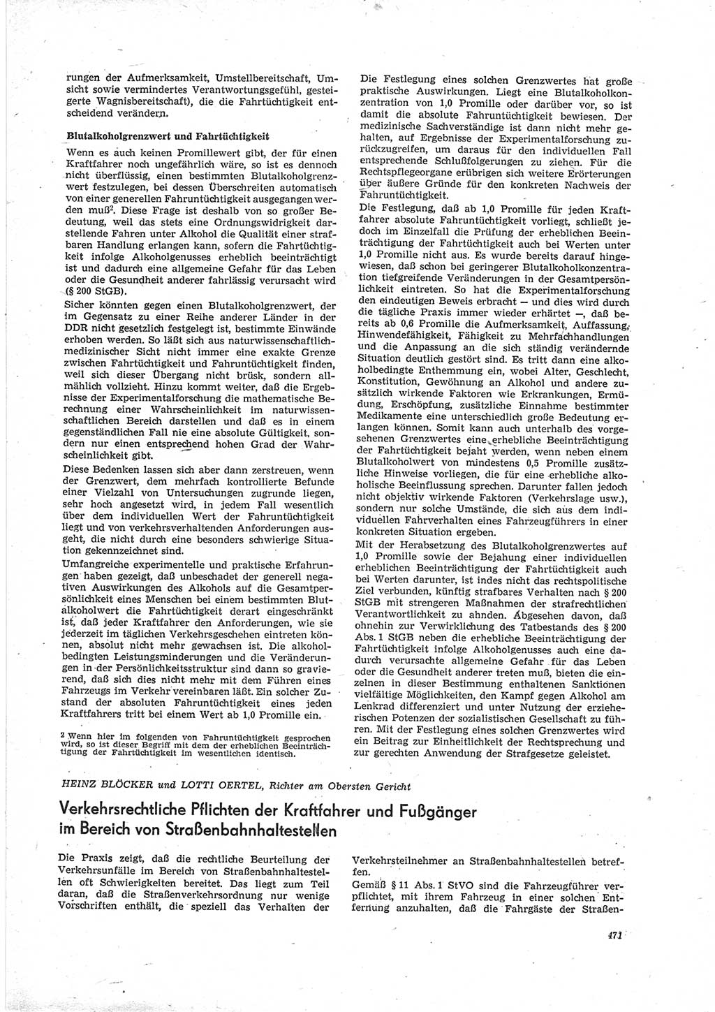 Neue Justiz (NJ), Zeitschrift für Recht und Rechtswissenschaft [Deutsche Demokratische Republik (DDR)], 23. Jahrgang 1969, Seite 471 (NJ DDR 1969, S. 471)