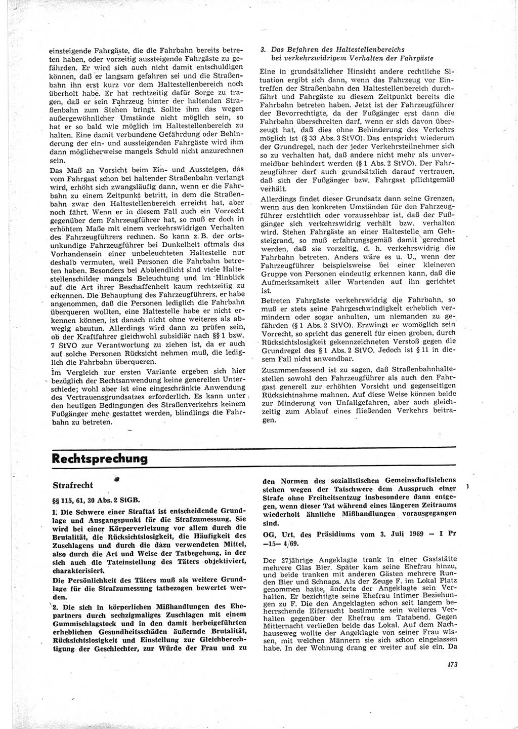 Neue Justiz (NJ), Zeitschrift für Recht und Rechtswissenschaft [Deutsche Demokratische Republik (DDR)], 23. Jahrgang 1969, Seite 473 (NJ DDR 1969, S. 473)