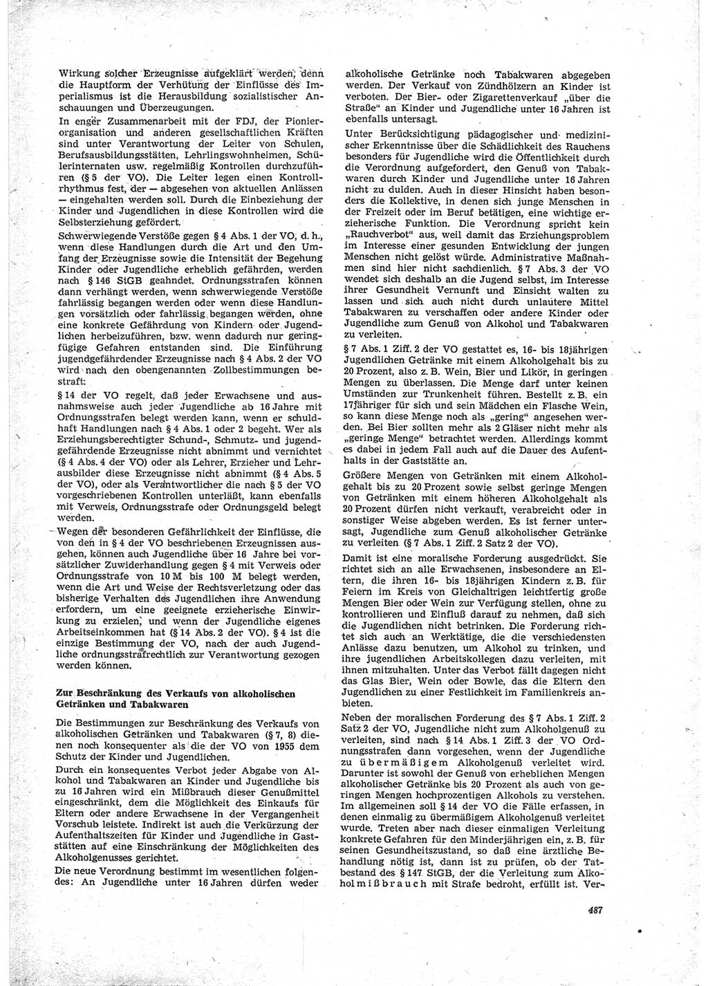 Neue Justiz (NJ), Zeitschrift für Recht und Rechtswissenschaft [Deutsche Demokratische Republik (DDR)], 23. Jahrgang 1969, Seite 487 (NJ DDR 1969, S. 487)