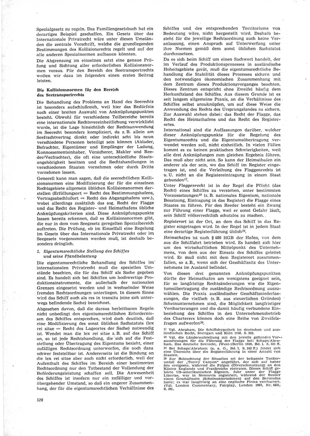 Neue Justiz (NJ), Zeitschrift für Recht und Rechtswissenschaft [Deutsche Demokratische Republik (DDR)], 23. Jahrgang 1969, Seite 528 (NJ DDR 1969, S. 528)