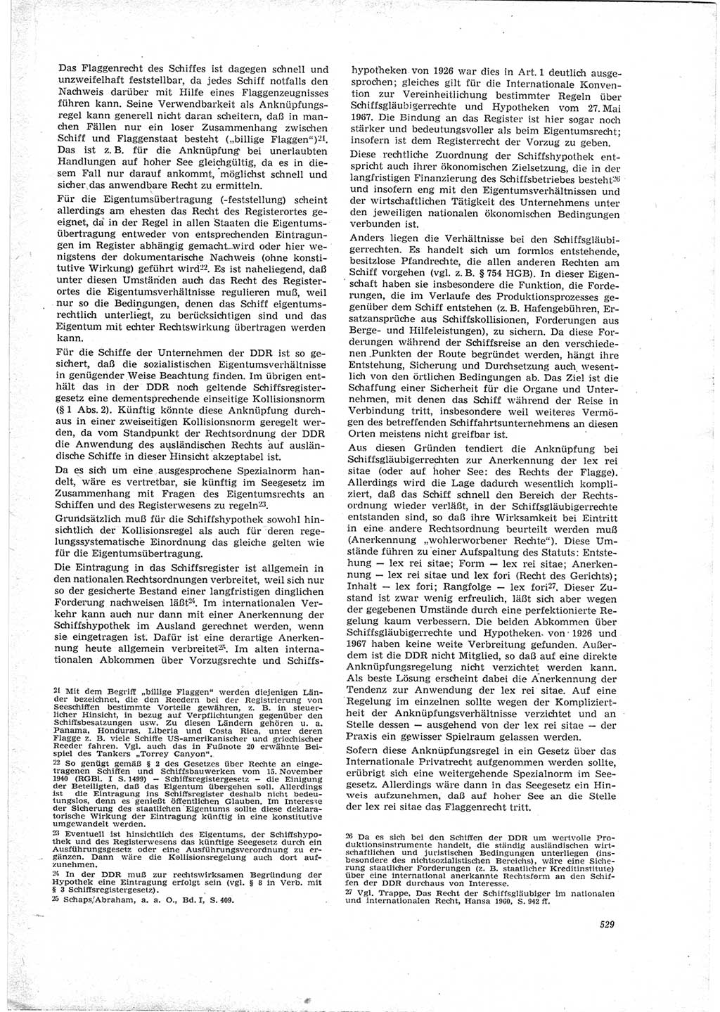 Neue Justiz (NJ), Zeitschrift für Recht und Rechtswissenschaft [Deutsche Demokratische Republik (DDR)], 23. Jahrgang 1969, Seite 529 (NJ DDR 1969, S. 529)