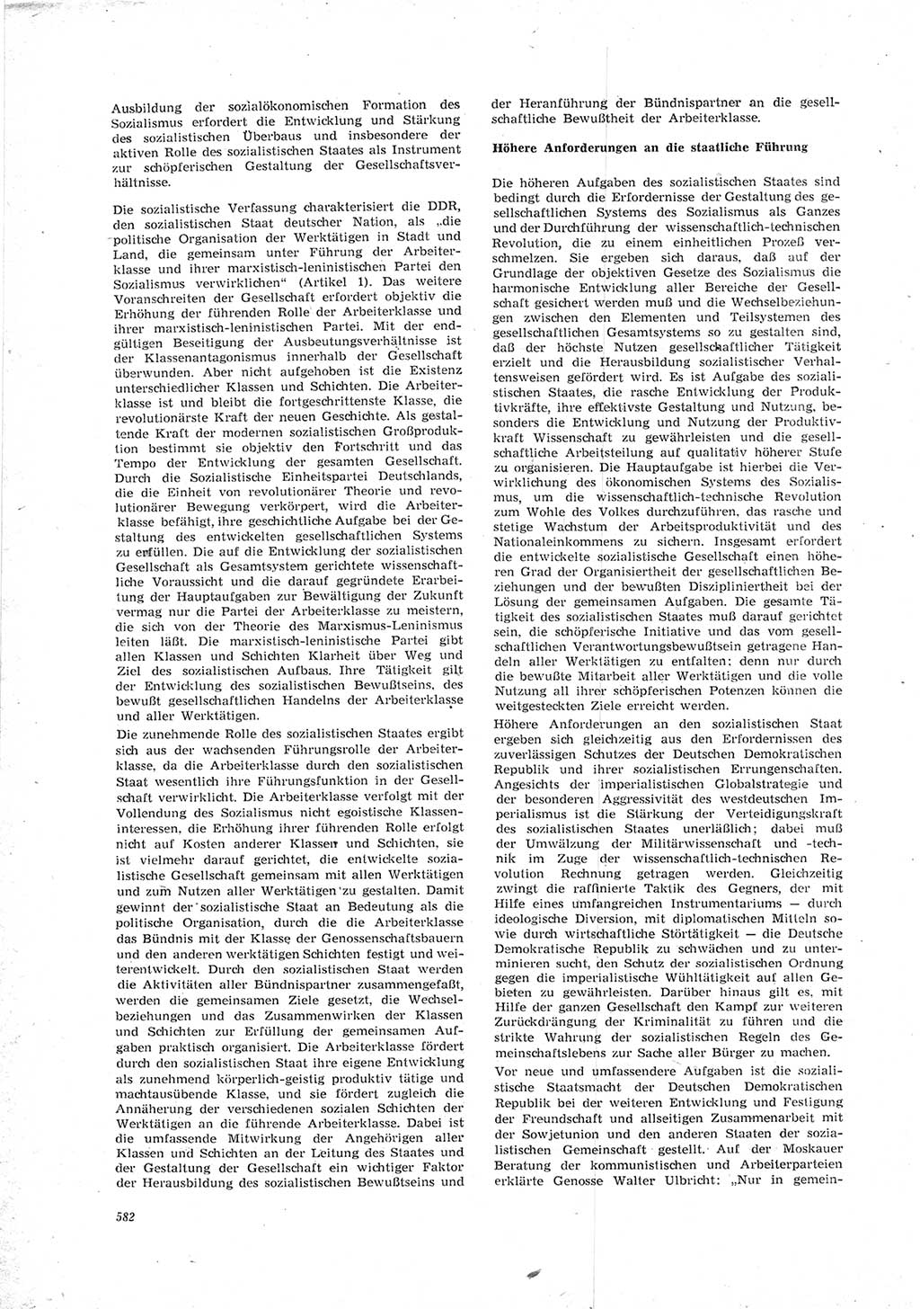 Neue Justiz (NJ), Zeitschrift für Recht und Rechtswissenschaft [Deutsche Demokratische Republik (DDR)], 23. Jahrgang 1969, Seite 582 (NJ DDR 1969, S. 582)