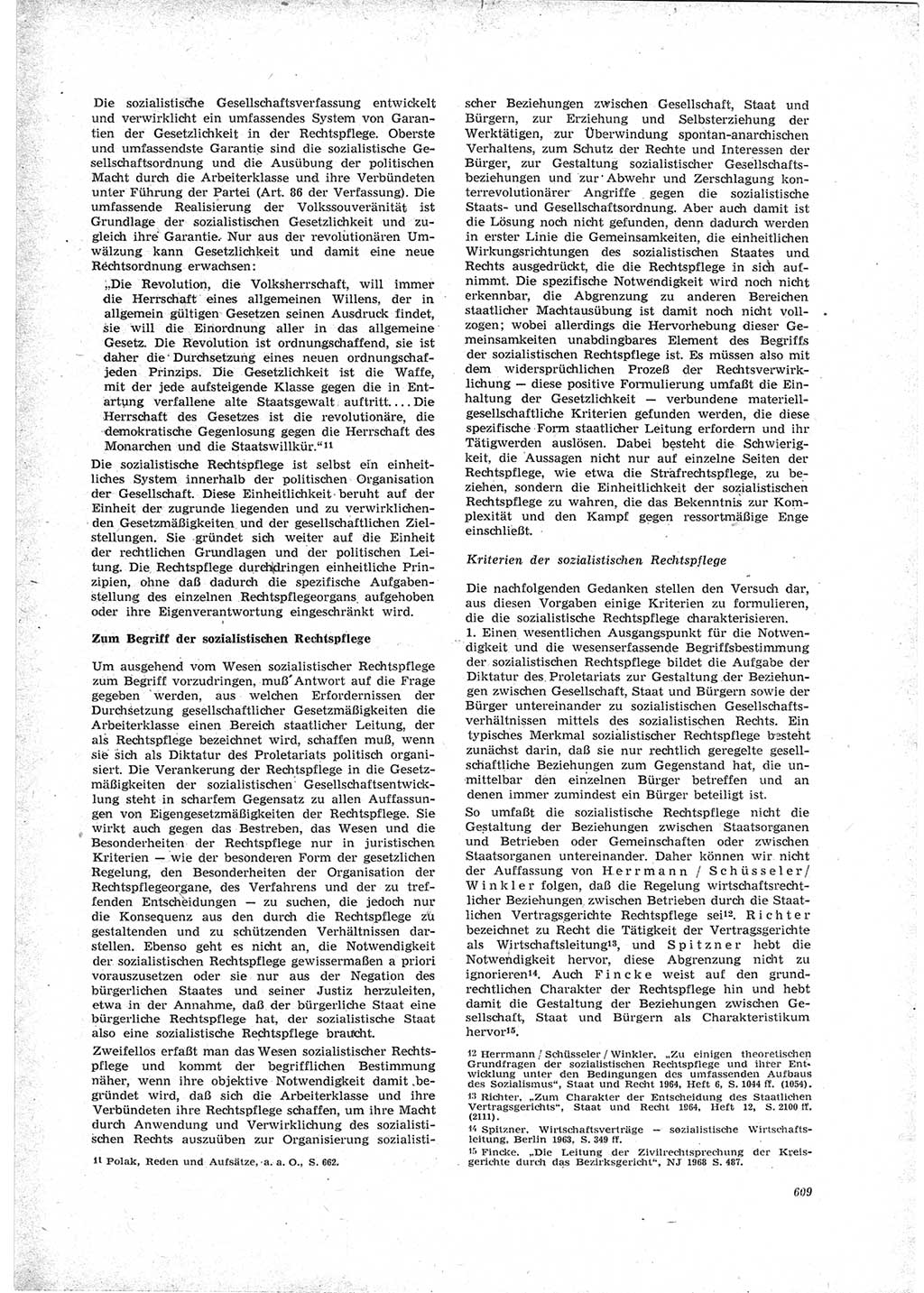 Neue Justiz (NJ), Zeitschrift für Recht und Rechtswissenschaft [Deutsche Demokratische Republik (DDR)], 23. Jahrgang 1969, Seite 609 (NJ DDR 1969, S. 609)