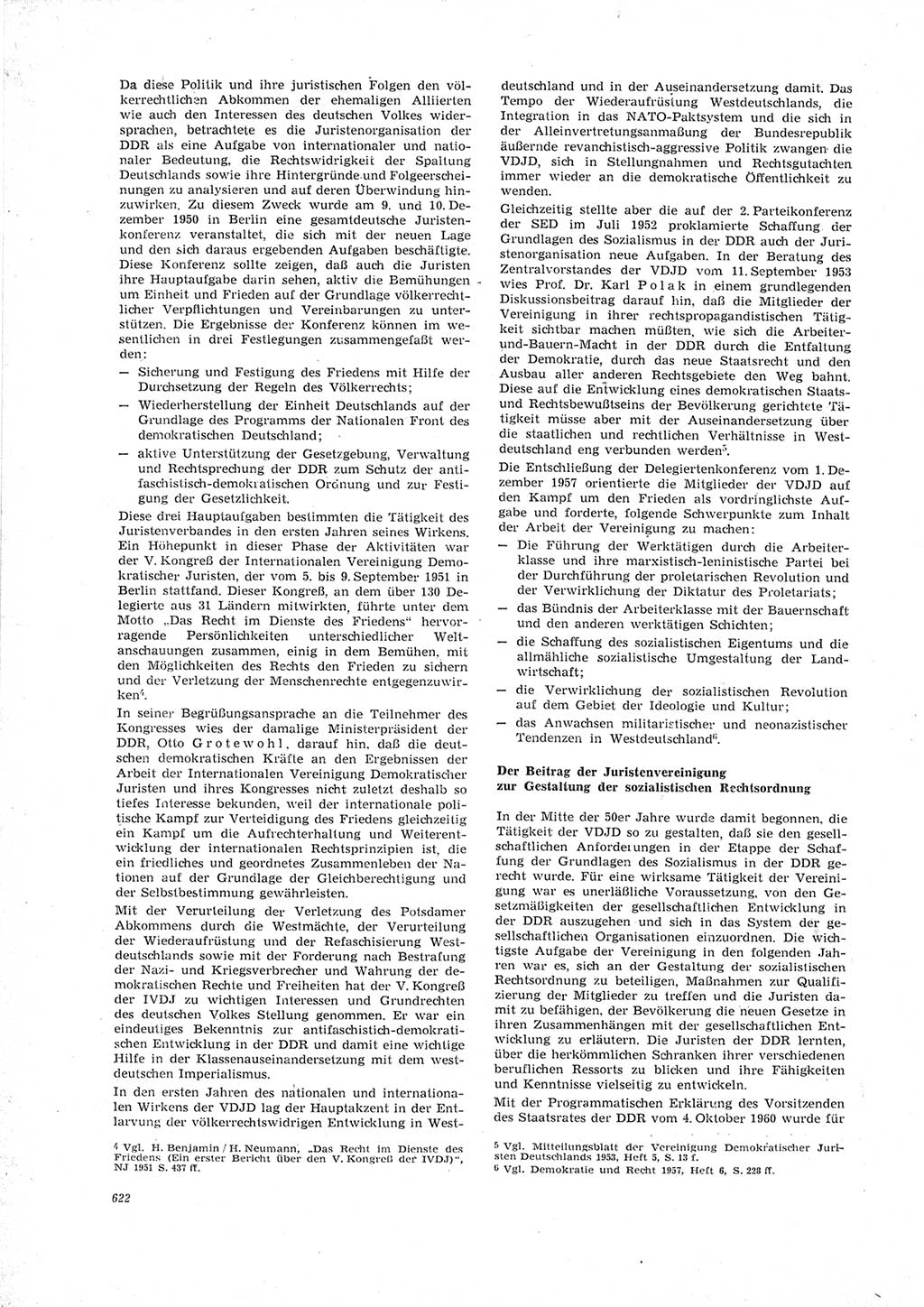 Neue Justiz (NJ), Zeitschrift für Recht und Rechtswissenschaft [Deutsche Demokratische Republik (DDR)], 23. Jahrgang 1969, Seite 622 (NJ DDR 1969, S. 622)