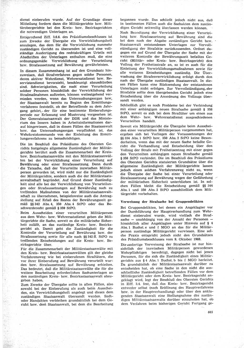 Neue Justiz (NJ), Zeitschrift für Recht und Rechtswissenschaft [Deutsche Demokratische Republik (DDR)], 23. Jahrgang 1969, Seite 665 (NJ DDR 1969, S. 665)