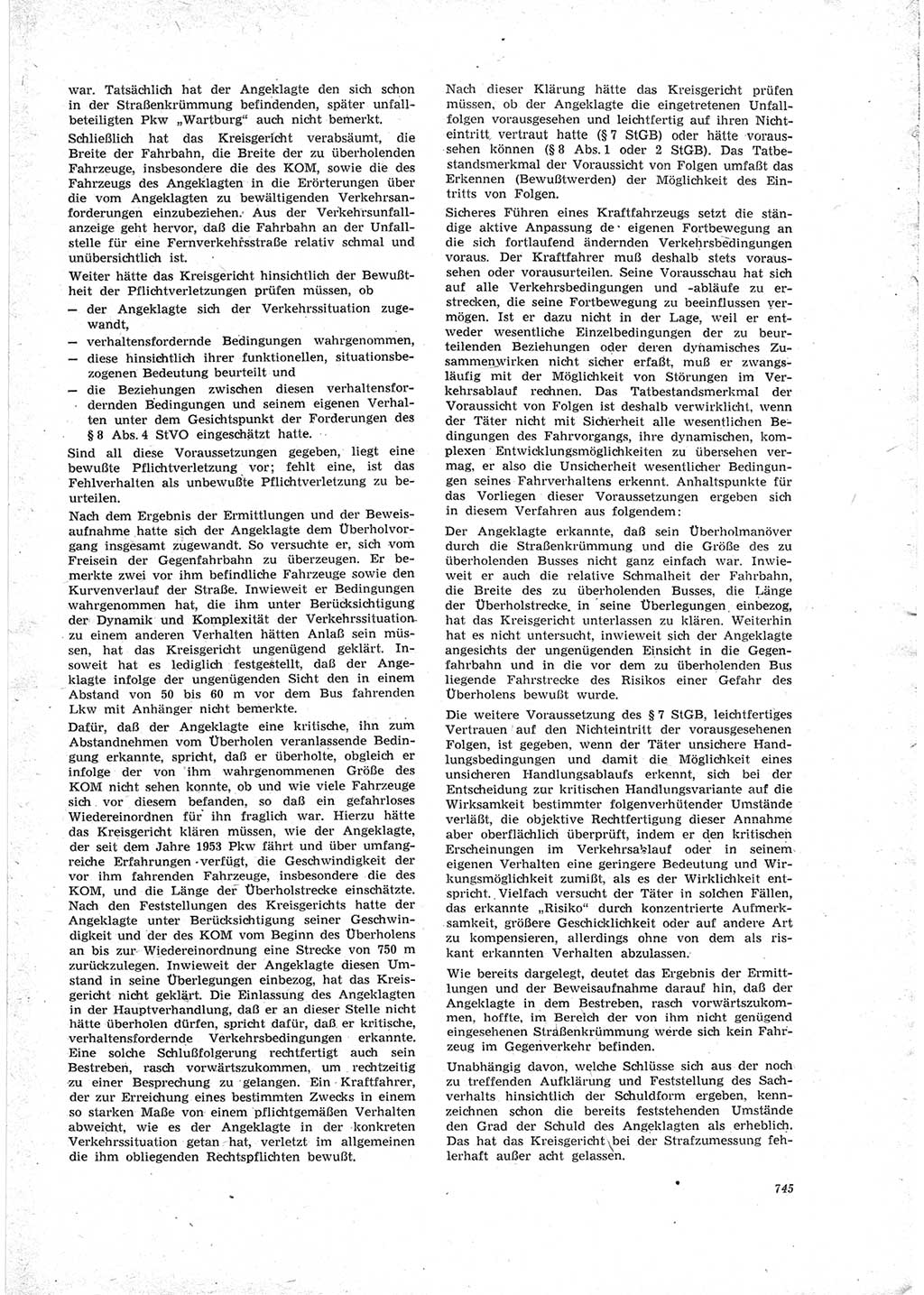 Neue Justiz (NJ), Zeitschrift für Recht und Rechtswissenschaft [Deutsche Demokratische Republik (DDR)], 23. Jahrgang 1969, Seite 745 (NJ DDR 1969, S. 745)