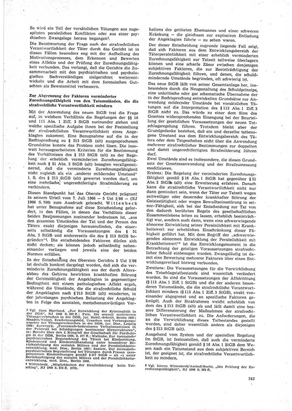 Neue Justiz (NJ), Zeitschrift für Recht und Rechtswissenschaft [Deutsche Demokratische Republik (DDR)], 23. Jahrgang 1969, Seite 763 (NJ DDR 1969, S. 763)
