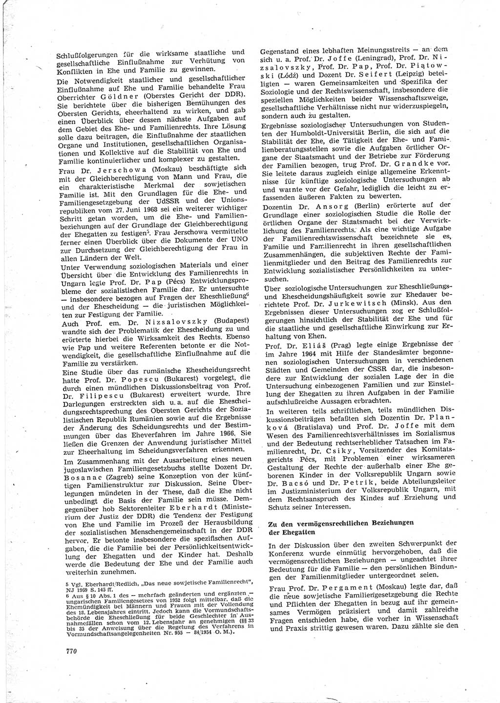 Neue Justiz (NJ), Zeitschrift für Recht und Rechtswissenschaft [Deutsche Demokratische Republik (DDR)], 23. Jahrgang 1969, Seite 770 (NJ DDR 1969, S. 770)