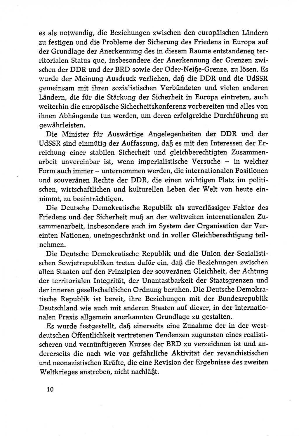 Dokumente der Sozialistischen Einheitspartei Deutschlands (SED) [Deutsche Demokratische Republik (DDR)] 1970-1971, Seite 10 (Dok. SED DDR 1970-1971, S. 10)