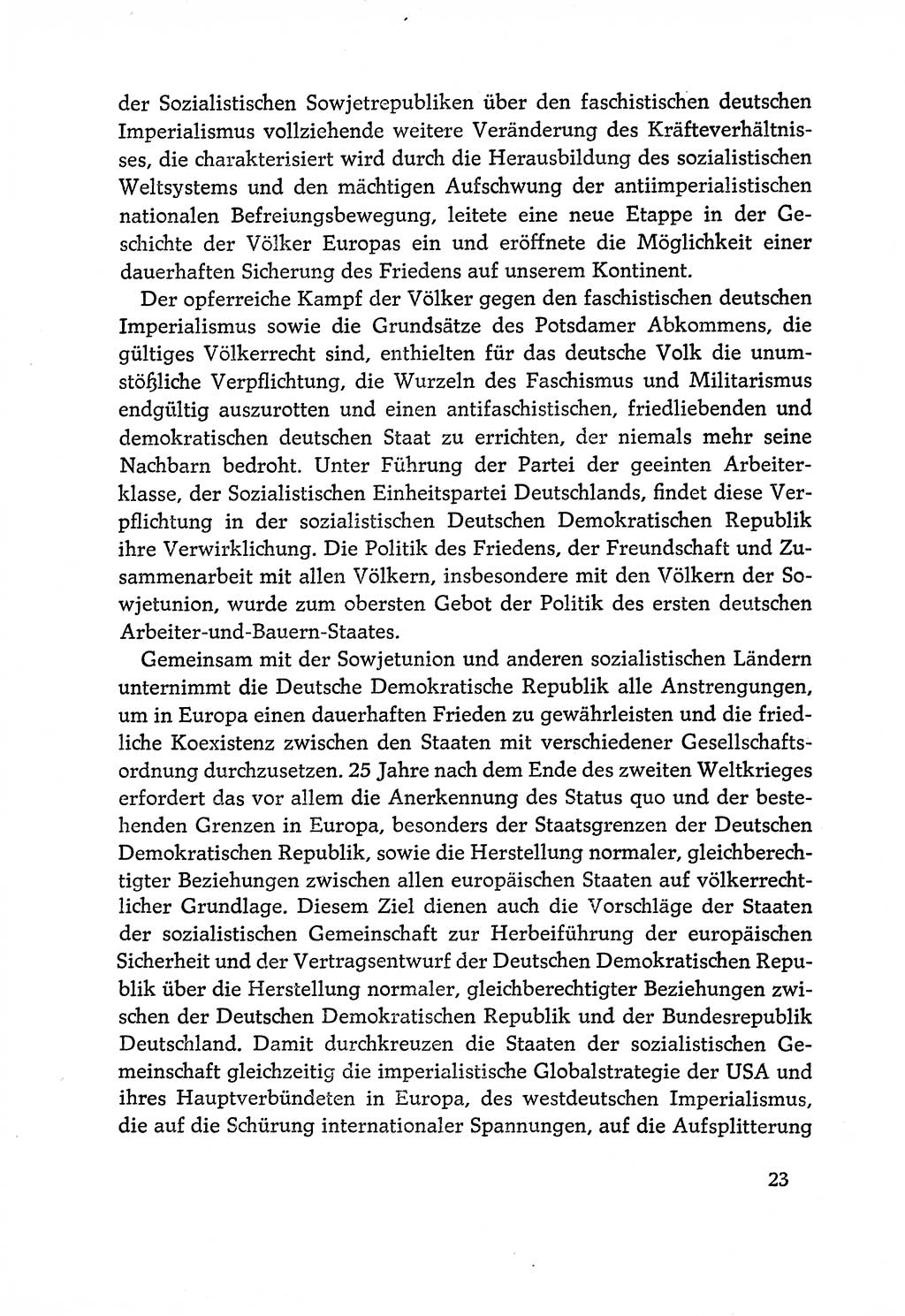 Dokumente der Sozialistischen Einheitspartei Deutschlands (SED) [Deutsche Demokratische Republik (DDR)] 1970-1971, Seite 23 (Dok. SED DDR 1970-1971, S. 23)