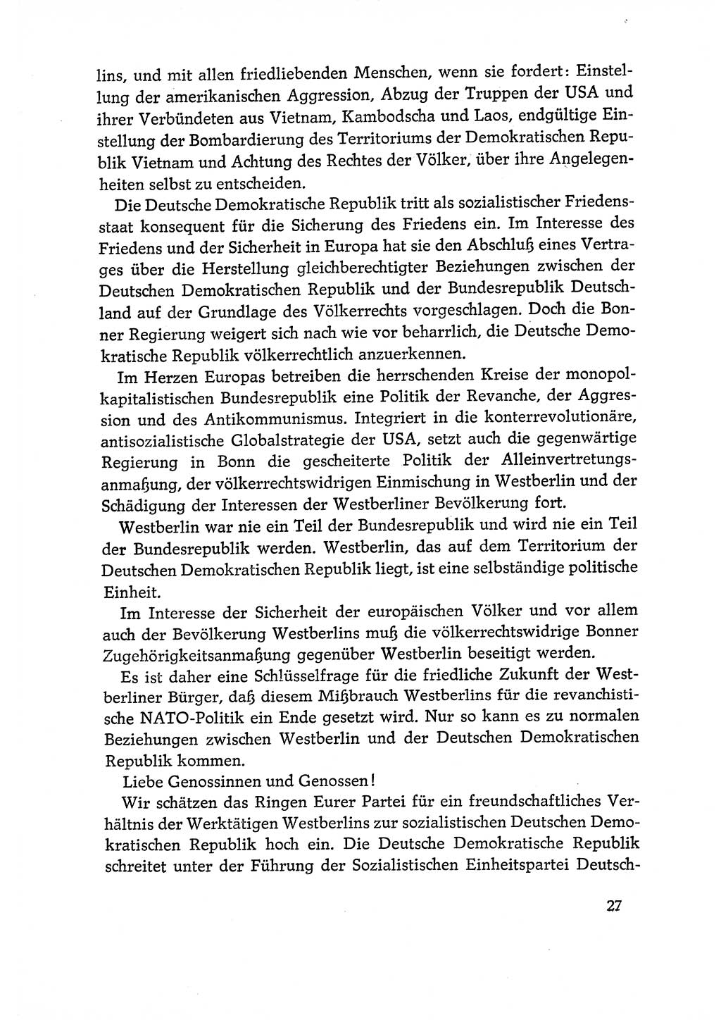 Dokumente der Sozialistischen Einheitspartei Deutschlands (SED) [Deutsche Demokratische Republik (DDR)] 1970-1971, Seite 27 (Dok. SED DDR 1970-1971, S. 27)