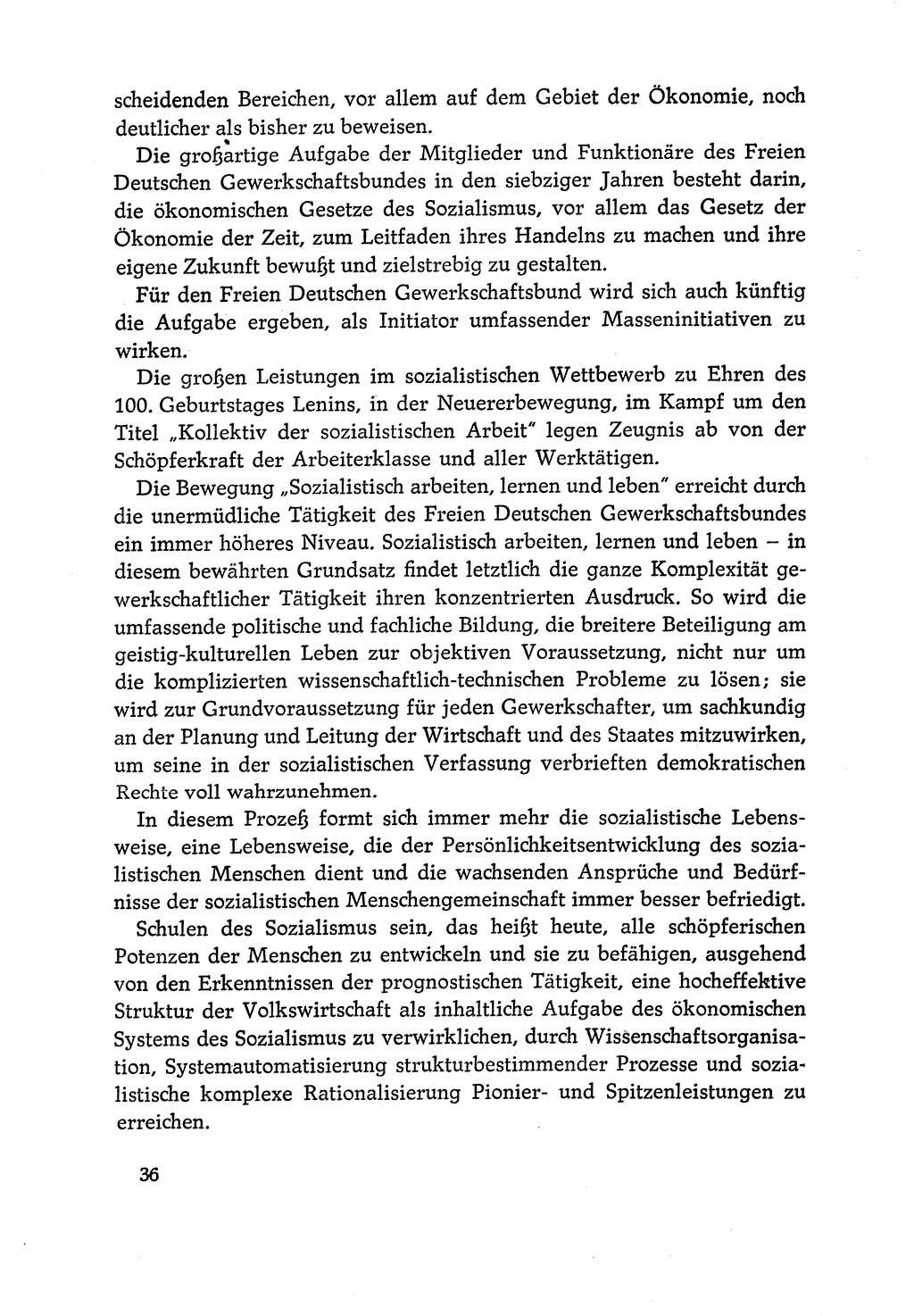 Dokumente der Sozialistischen Einheitspartei Deutschlands (SED) [Deutsche Demokratische Republik (DDR)] 1970-1971, Seite 36 (Dok. SED DDR 1970-1971, S. 36)