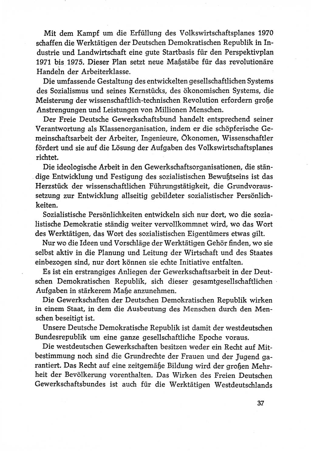 Dokumente der Sozialistischen Einheitspartei Deutschlands (SED) [Deutsche Demokratische Republik (DDR)] 1970-1971, Seite 37 (Dok. SED DDR 1970-1971, S. 37)