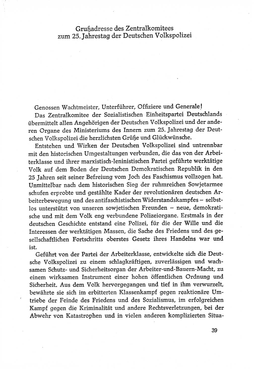 Dokumente der Sozialistischen Einheitspartei Deutschlands (SED) [Deutsche Demokratische Republik (DDR)] 1970-1971, Seite 39 (Dok. SED DDR 1970-1971, S. 39)