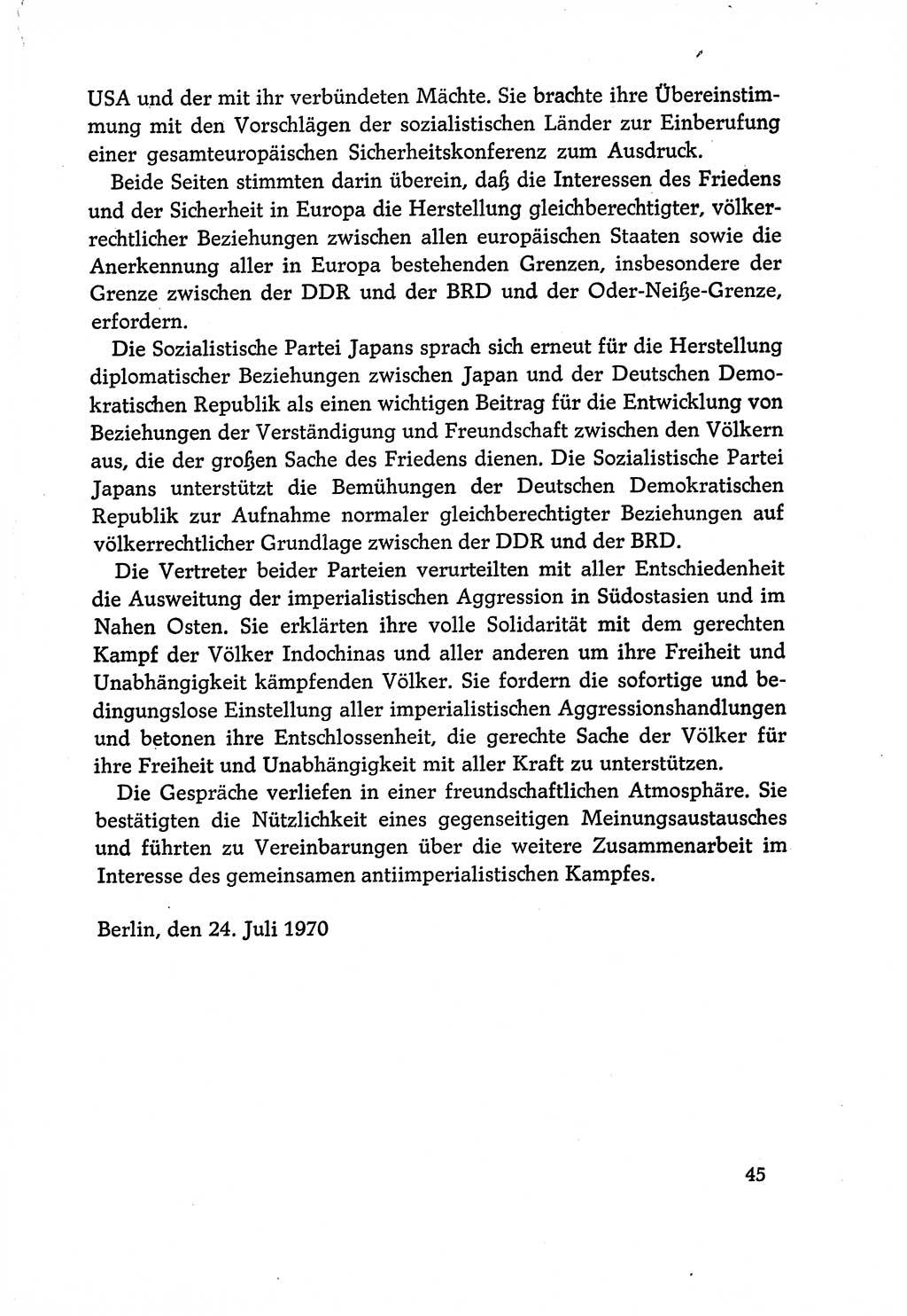 Dokumente der Sozialistischen Einheitspartei Deutschlands (SED) [Deutsche Demokratische Republik (DDR)] 1970-1971, Seite 45 (Dok. SED DDR 1970-1971, S. 45)