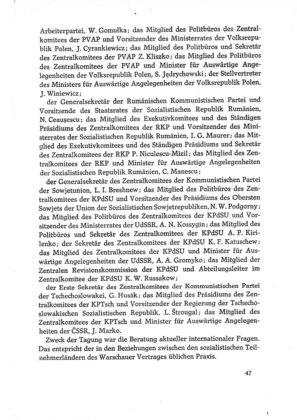 Dokumente der Sozialistischen Einheitspartei Deutschlands (SED) [Deutsche Demokratische Republik (DDR)] 1970-1971, Seite 47 (Dok. SED DDR 1970-1971, S. 47)