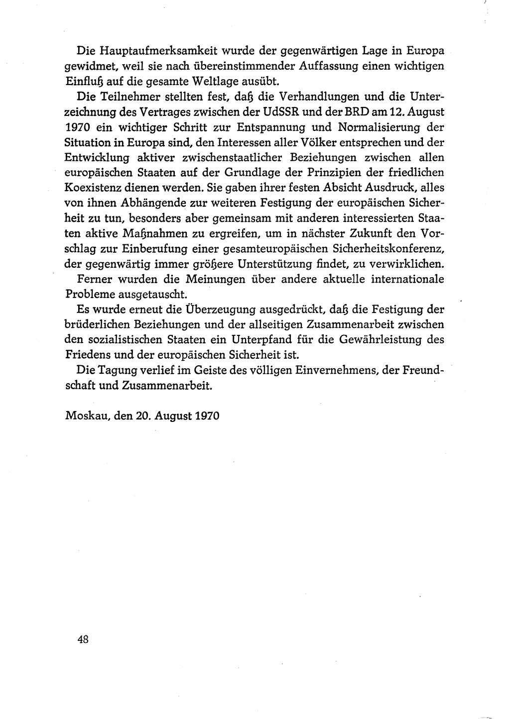 Dokumente der Sozialistischen Einheitspartei Deutschlands (SED) [Deutsche Demokratische Republik (DDR)] 1970-1971, Seite 48 (Dok. SED DDR 1970-1971, S. 48)