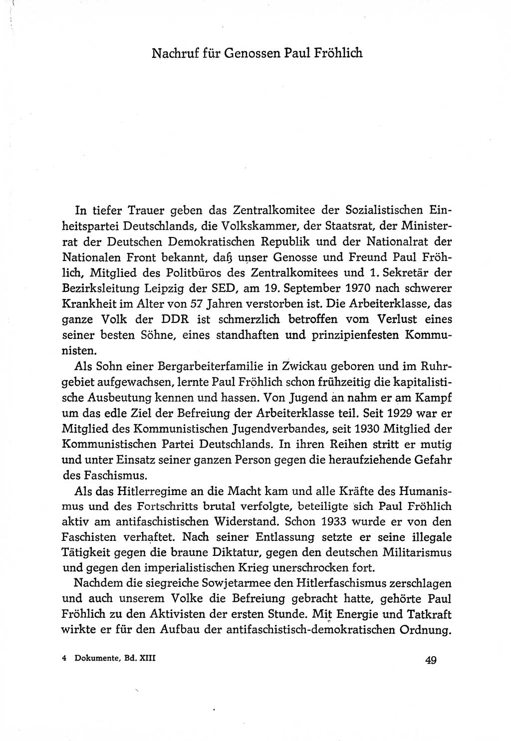 Dokumente der Sozialistischen Einheitspartei Deutschlands (SED) [Deutsche Demokratische Republik (DDR)] 1970-1971, Seite 49 (Dok. SED DDR 1970-1971, S. 49)