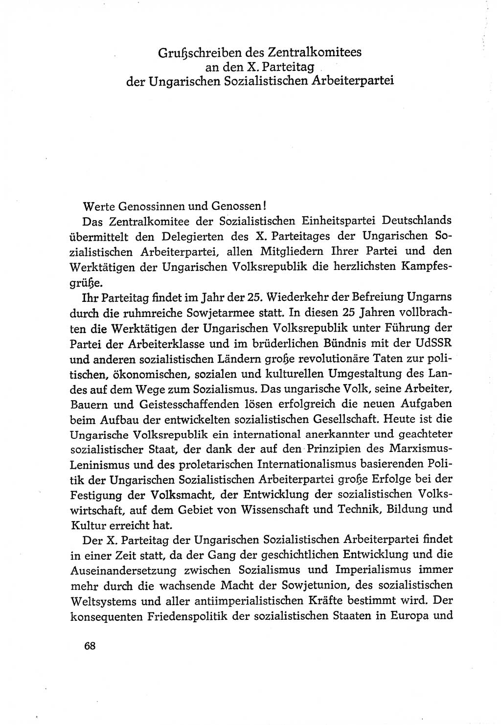 Dokumente der Sozialistischen Einheitspartei Deutschlands (SED) [Deutsche Demokratische Republik (DDR)] 1970-1971, Seite 68 (Dok. SED DDR 1970-1971, S. 68)