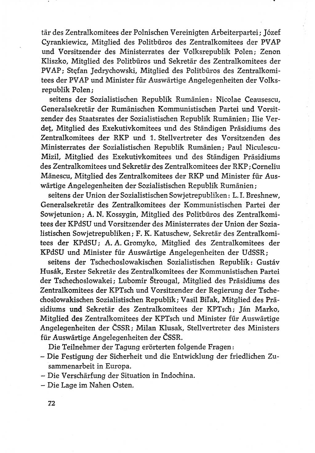 Dokumente der Sozialistischen Einheitspartei Deutschlands (SED) [Deutsche Demokratische Republik (DDR)] 1970-1971, Seite 72 (Dok. SED DDR 1970-1971, S. 72)