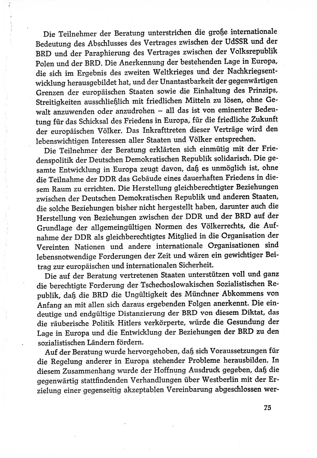 Dokumente der Sozialistischen Einheitspartei Deutschlands (SED) [Deutsche Demokratische Republik (DDR)] 1970-1971, Seite 75 (Dok. SED DDR 1970-1971, S. 75)