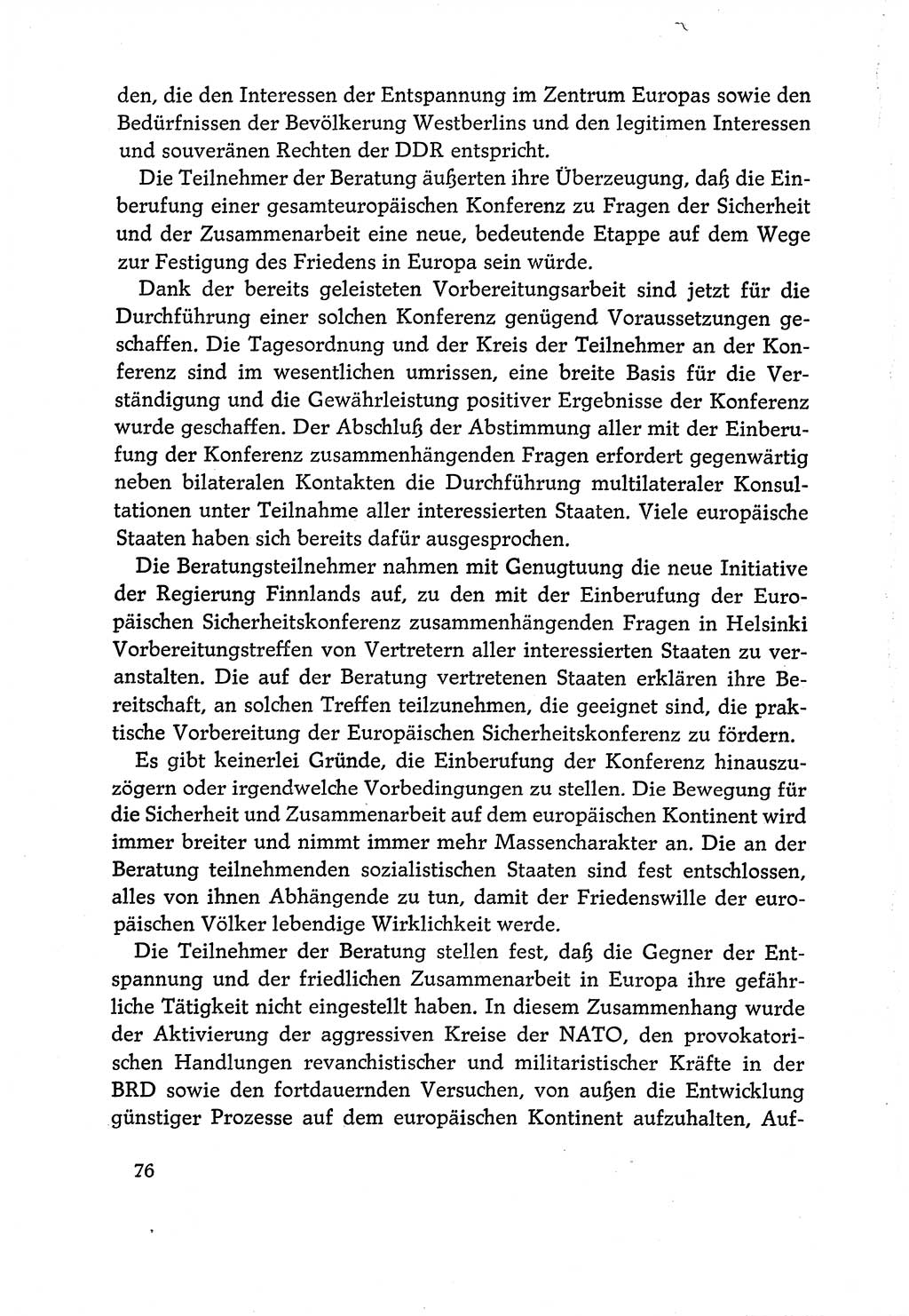 Dokumente der Sozialistischen Einheitspartei Deutschlands (SED) [Deutsche Demokratische Republik (DDR)] 1970-1971, Seite 76 (Dok. SED DDR 1970-1971, S. 76)