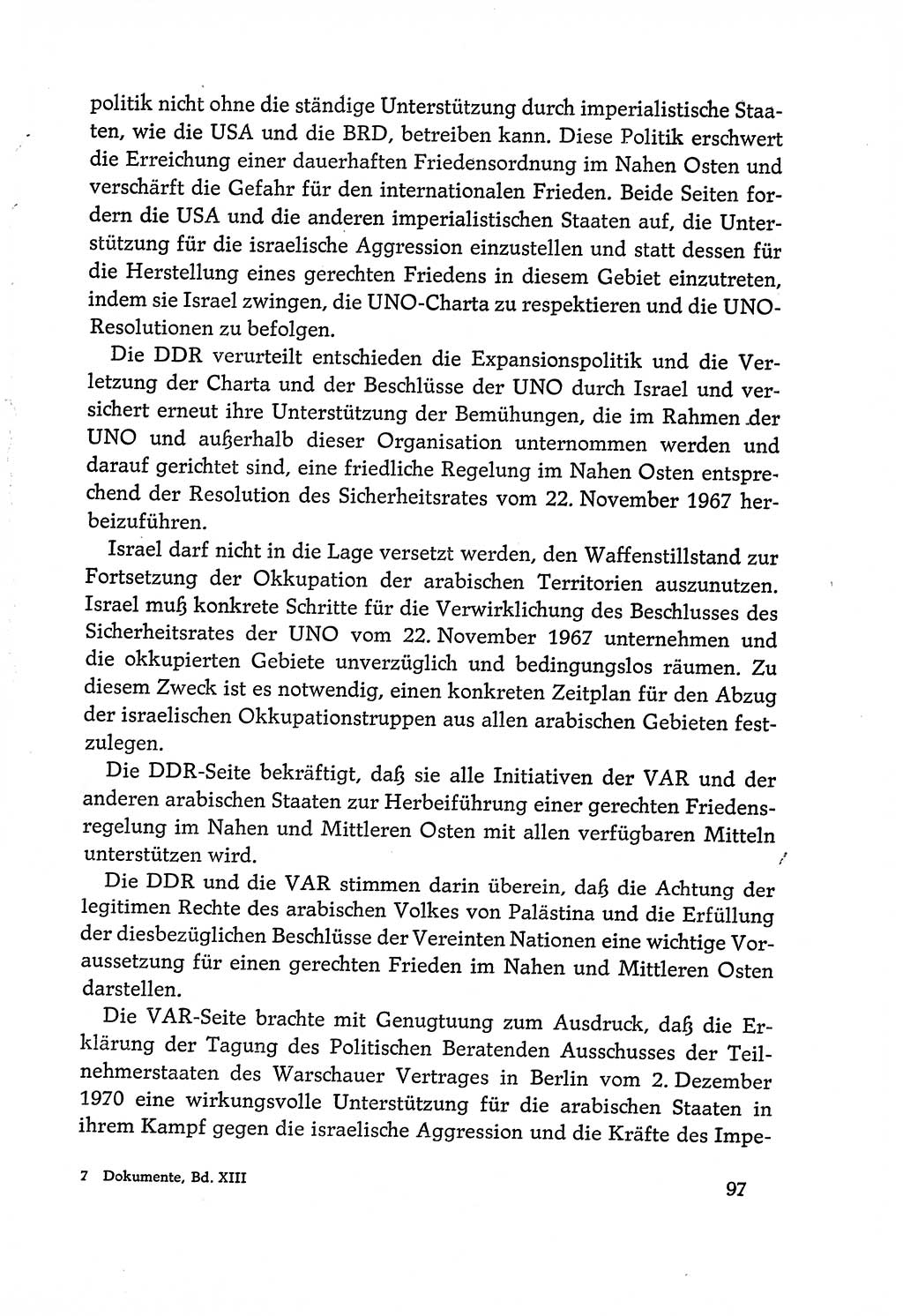 Dokumente der Sozialistischen Einheitspartei Deutschlands (SED) [Deutsche Demokratische Republik (DDR)] 1970-1971, Seite 97 (Dok. SED DDR 1970-1971, S. 97)