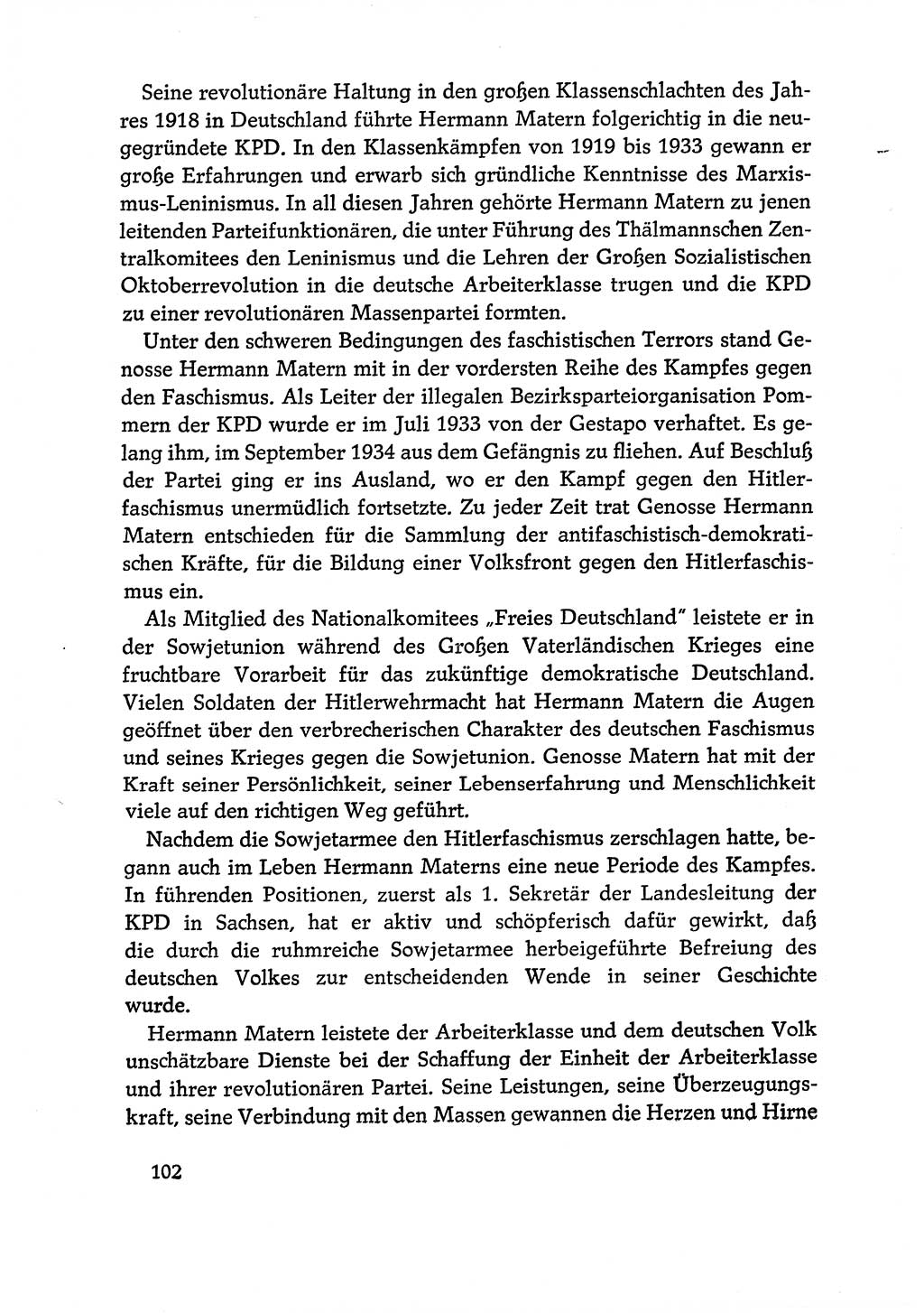 Dokumente der Sozialistischen Einheitspartei Deutschlands (SED) [Deutsche Demokratische Republik (DDR)] 1970-1971, Seite 102 (Dok. SED DDR 1970-1971, S. 102)