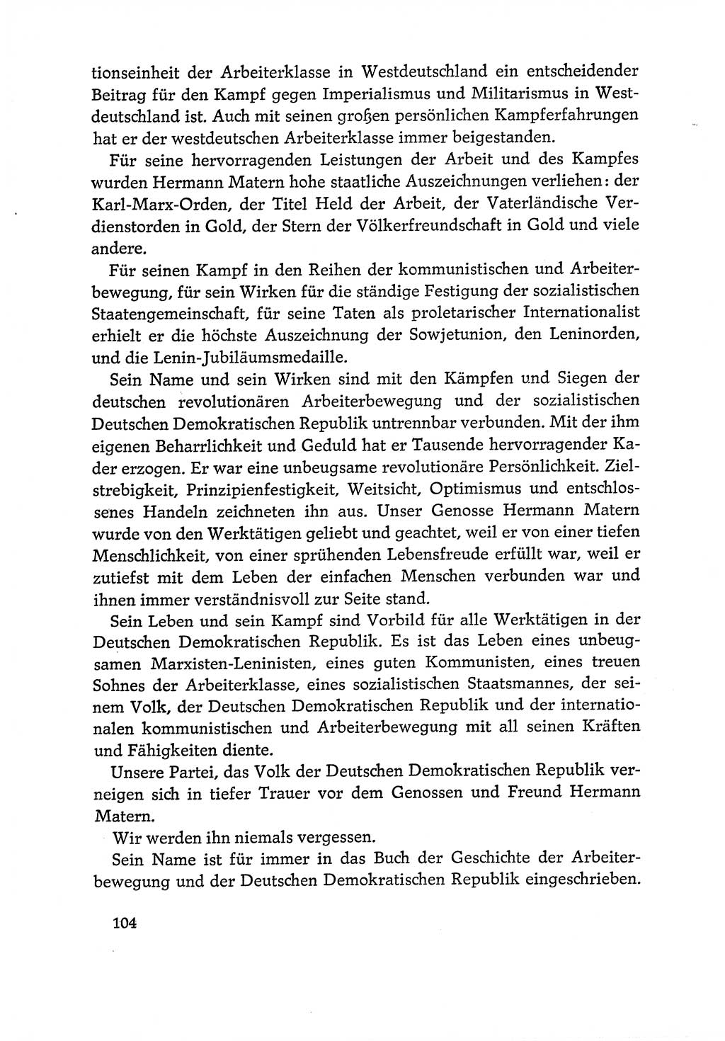 Dokumente der Sozialistischen Einheitspartei Deutschlands (SED) [Deutsche Demokratische Republik (DDR)] 1970-1971, Seite 104 (Dok. SED DDR 1970-1971, S. 104)