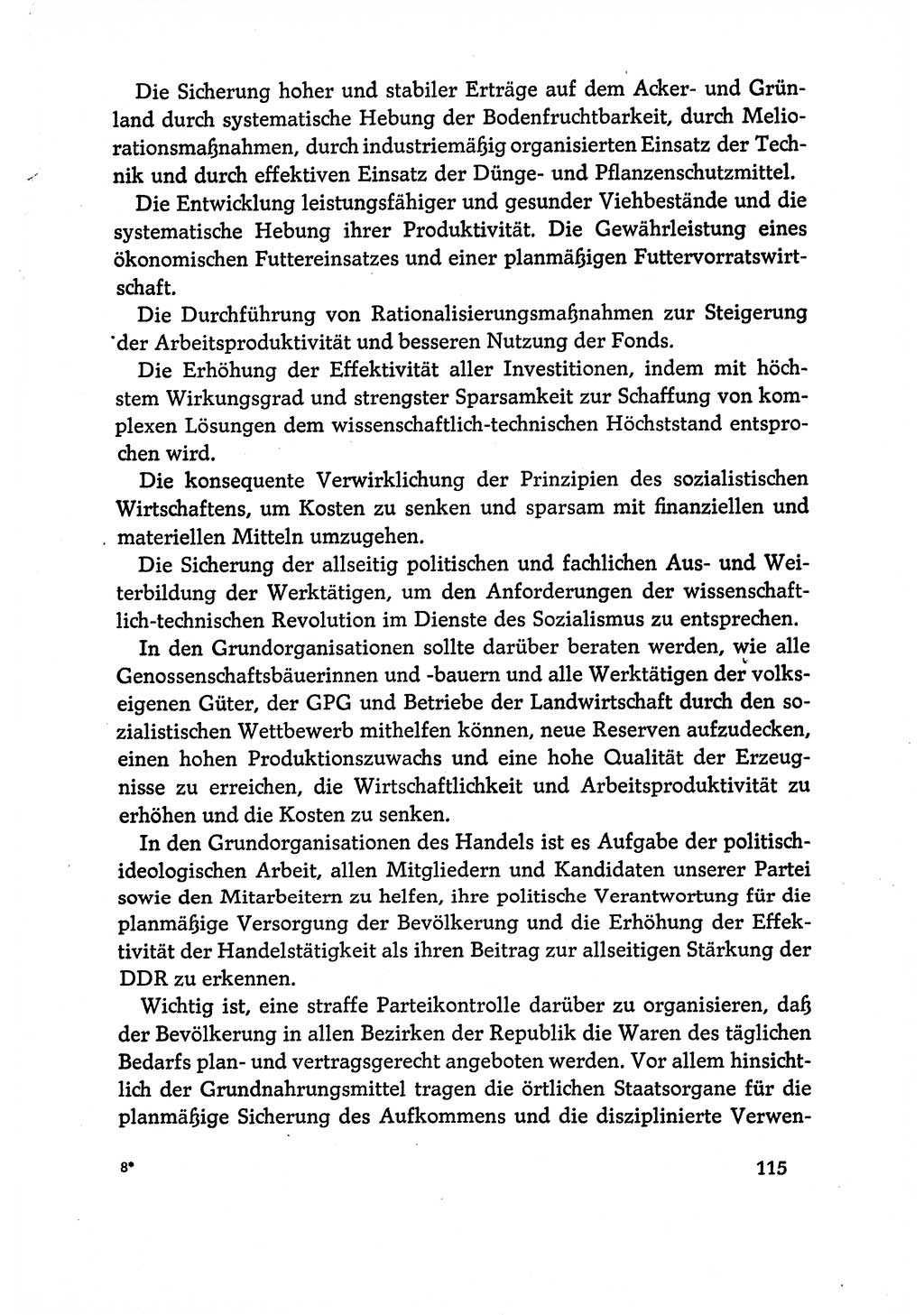 Dokumente der Sozialistischen Einheitspartei Deutschlands (SED) [Deutsche Demokratische Republik (DDR)] 1970-1971, Seite 115 (Dok. SED DDR 1970-1971, S. 115)