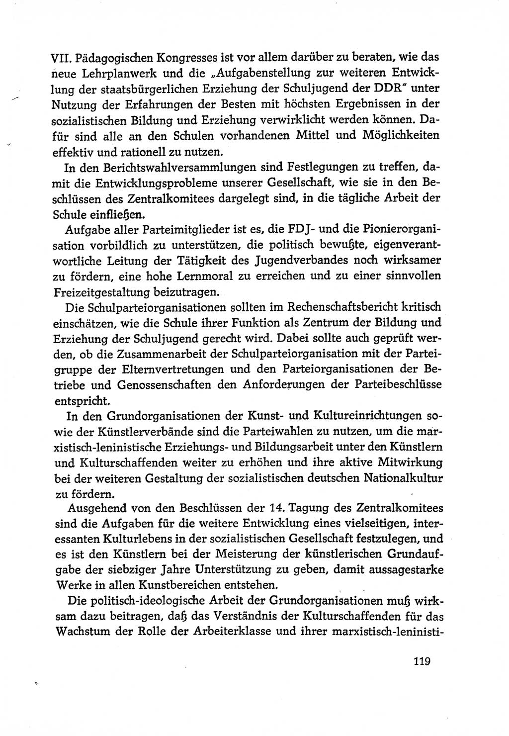 Dokumente der Sozialistischen Einheitspartei Deutschlands (SED) [Deutsche Demokratische Republik (DDR)] 1970-1971, Seite 119 (Dok. SED DDR 1970-1971, S. 119)