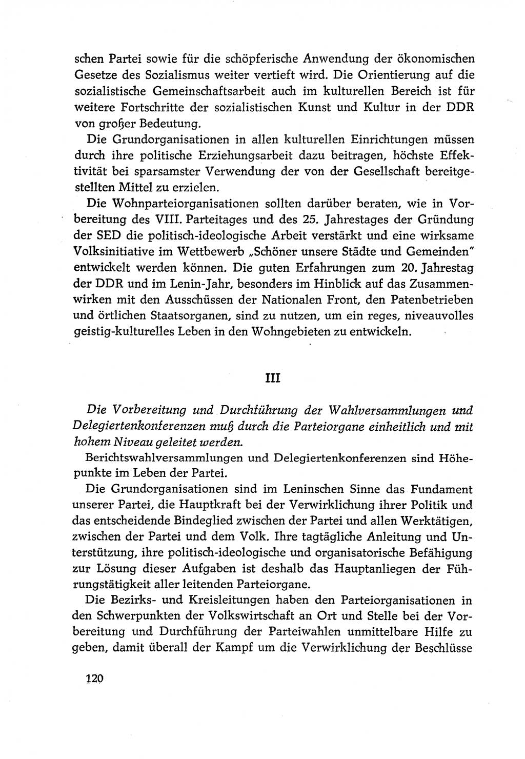 Dokumente der Sozialistischen Einheitspartei Deutschlands (SED) [Deutsche Demokratische Republik (DDR)] 1970-1971, Seite 120 (Dok. SED DDR 1970-1971, S. 120)