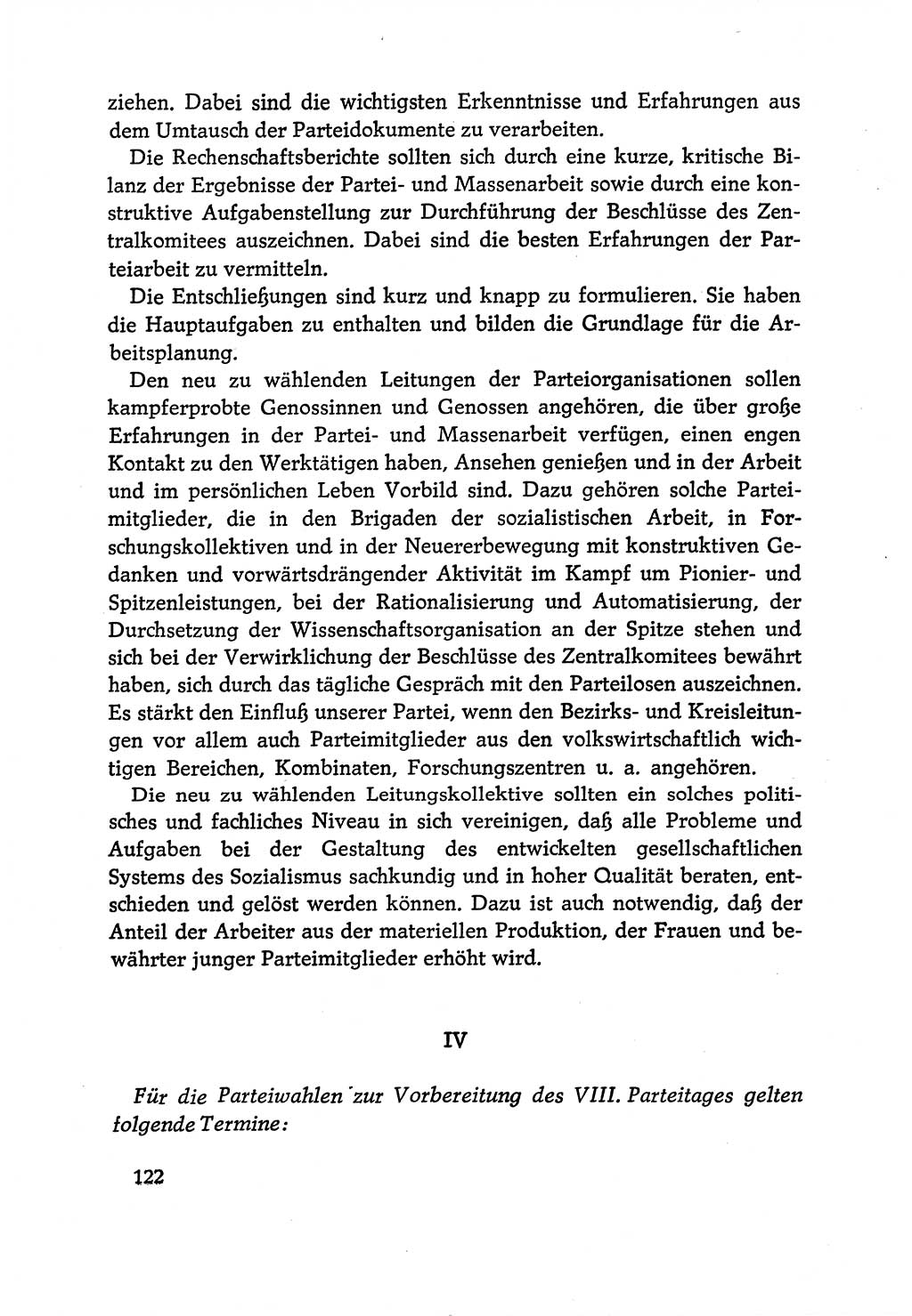 Dokumente der Sozialistischen Einheitspartei Deutschlands (SED) [Deutsche Demokratische Republik (DDR)] 1970-1971, Seite 122 (Dok. SED DDR 1970-1971, S. 122)