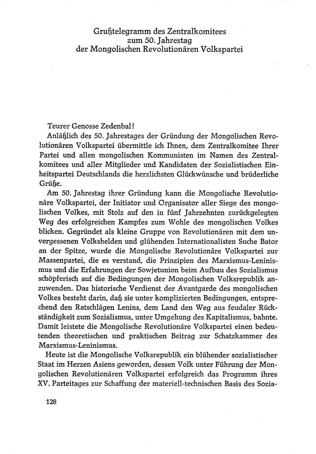 Dokumente der Sozialistischen Einheitspartei Deutschlands (SED) [Deutsche Demokratische Republik (DDR)] 1970-1971, Seite 128 (Dok. SED DDR 1970-1971, S. 128)
